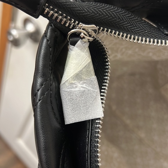 NWT Sam Edelman Black Viviana Monogram Quilt Tote BRAND NEW - Picture 13 of 14